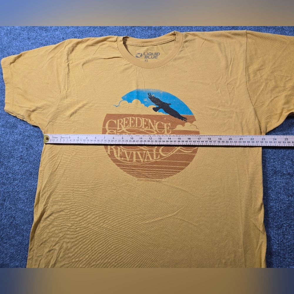 ​Liquid Blue Creedence Clearwater Revival CCR Graphic Tee Yellow XL - Picture 6 of 8